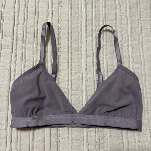 Parade Silky Mesh Light Purple Triangle Bralette - Picture 1 of 4